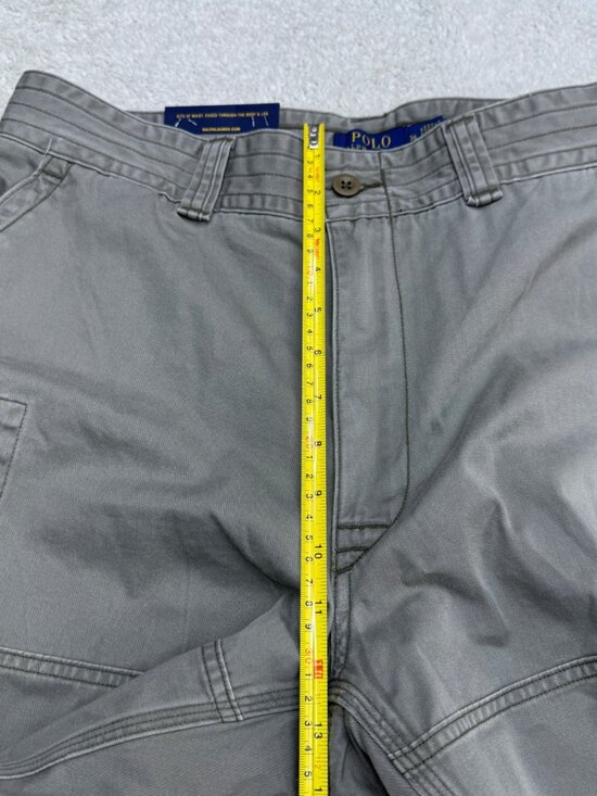 NWT Polo Ralph Lauren Men's Relaxed Fit 8" Cotton Green Cargo Shorts, Size 36 - Picture 7 of 8